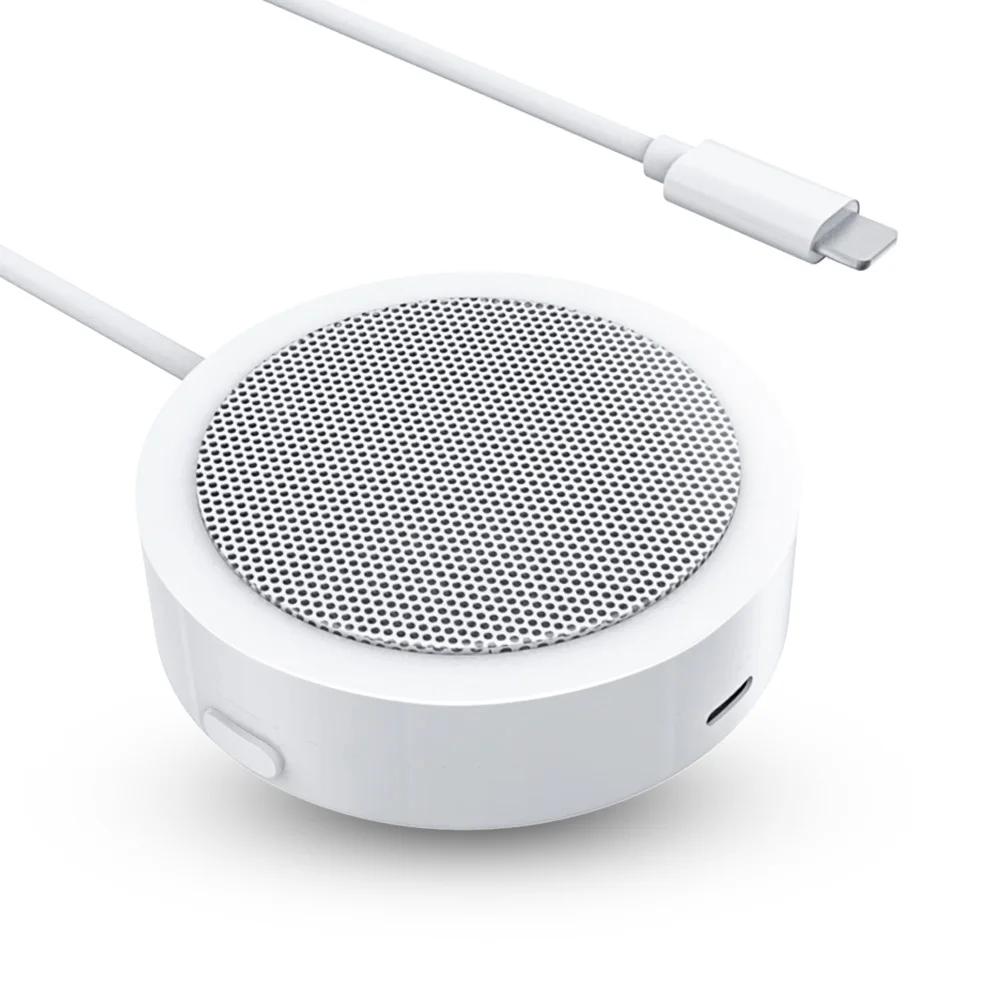 

For lightning audio adapter Portable Conference Speaker with Microphone Aux Jack for iPhone X/XR/XS/8/7/iPad Pro/iPod