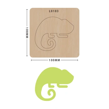 

Scrapbook Die Cut Cute lizard DIY handmade New s For 2020 Wooden -cutting Template Cutting Mold Wood