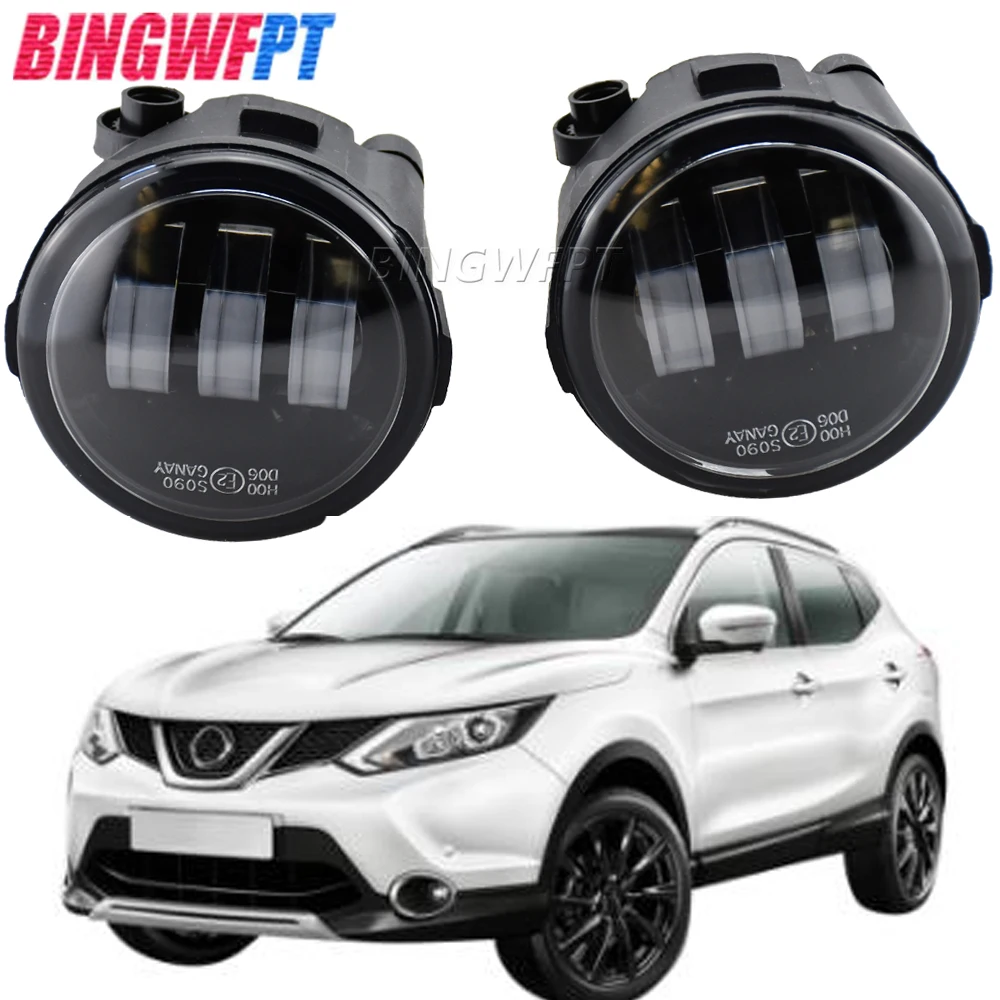 Per Nissan Qashqai J11 J11 _ 2Pcs Car Led Fendinebbia H11 Daytime Running Fendinebbia 12V 2013 2014 2015 2016 2017 2018 2019 Fendinebbia