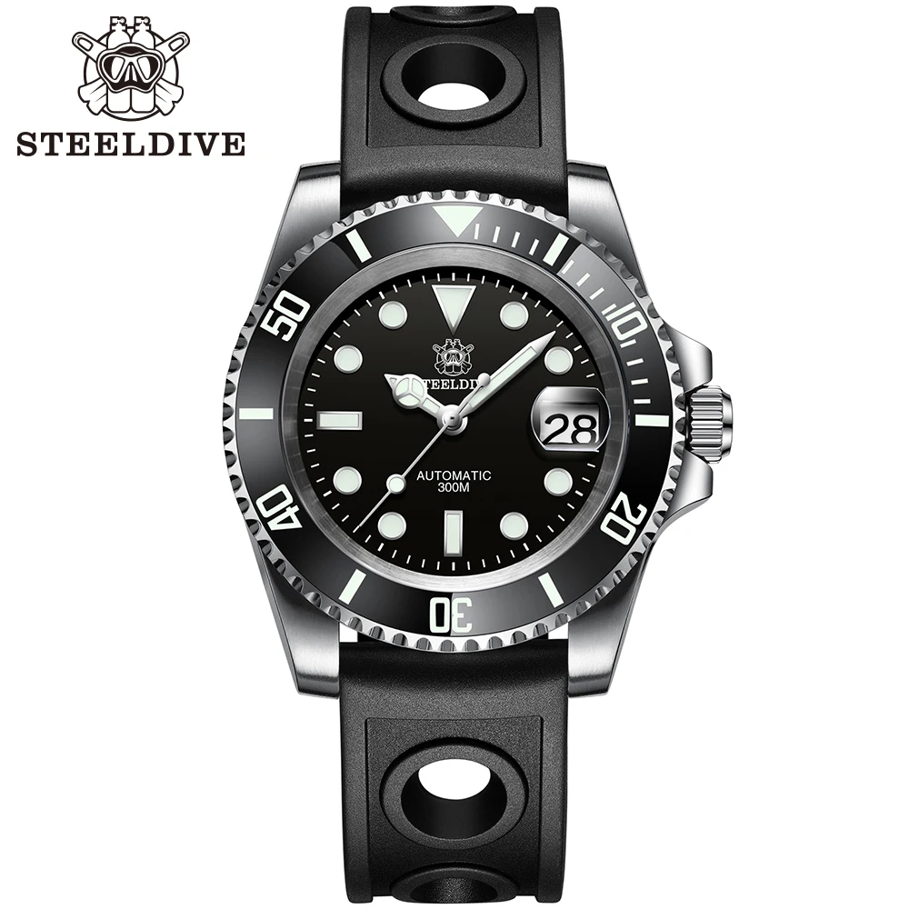 SD1953 Stainless Steel NH35 Watch Steeldive Top Brand Sapphire Glass Men Dive Watches reloj hombre