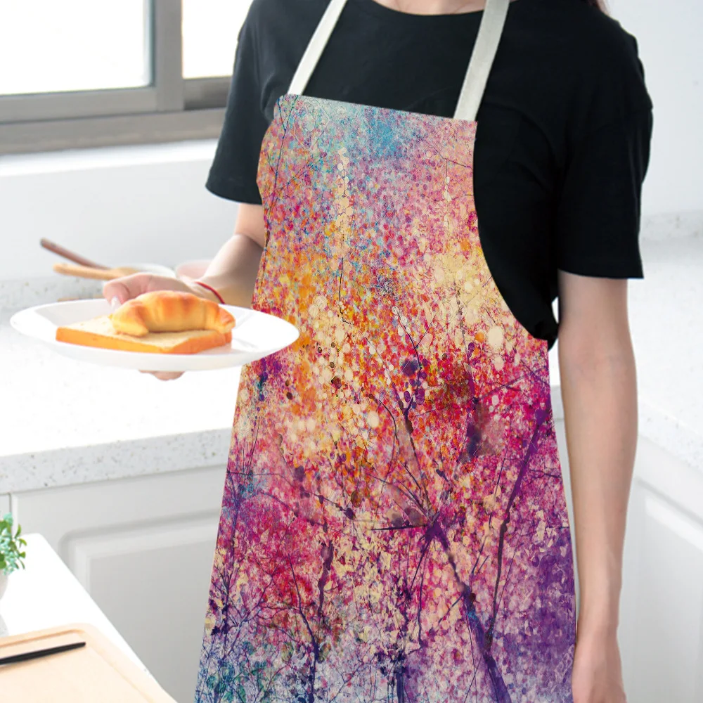 Cotton Linen Creative Europe And America Dreamy Apron Support Wq0063