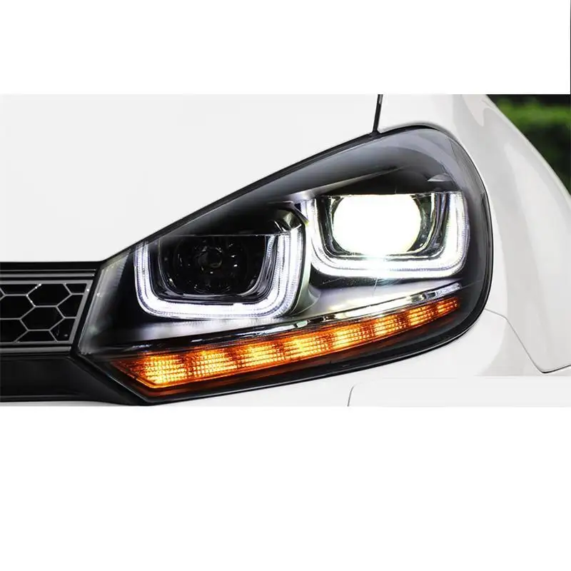 Luces Para Авто Стайлинг боковой указатель поворота Drl светодиодные фары Задние Автомобильные фары в сборе 08 09 10 11 12 для Volkswagen Golf 6