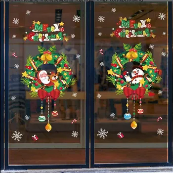 

Christmas Decorations Window Sticker Christmas Decoration For Home Xmas Decor Merry Christmas 2021 Happy New Year 2021