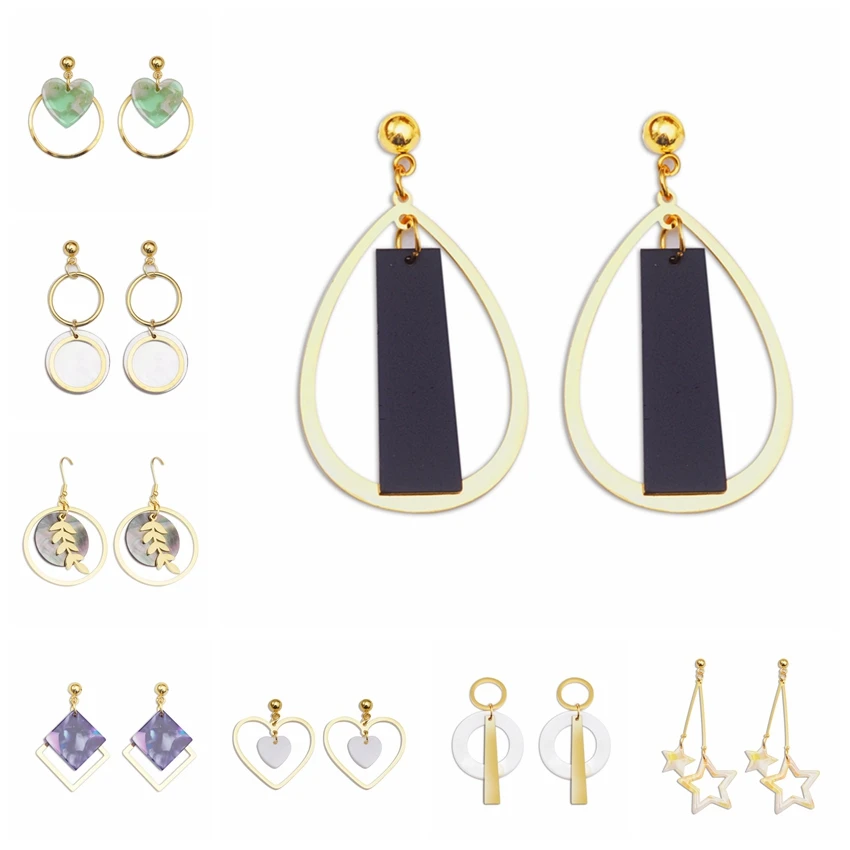 2019 винтажные большие серьги для женщин массивные серьги-капли геометрический