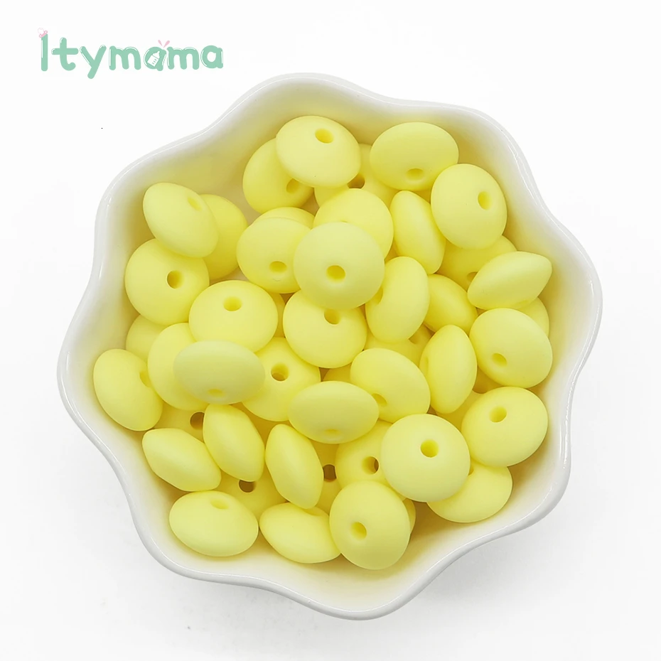 300pc BD020-5 Itymama, 300 шт, чечевица, силиконовый прорезыватель, без бисфенола, Abacus Perle, силиконовые бусины, сделай сам, прорезыватель, ожерелье, игрушка для кормления, подарки, детский Прорезыватель - Цвет: 300pc BD020-5