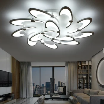 

Creative LED Ceiling Lights Flower Light for Living Room Study Room Bedroom Home Decoration Lamp Fixtures with Remote Control