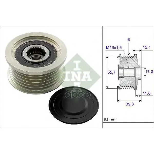 Шкив Генератора Ina 535024910 Ina арт. 535024910