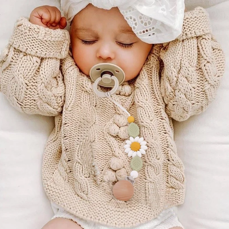 Baby Handmade Pacifier Chain Clip Dummy Nipples Holder Clips Babies Silicone Teething Chain Toy Gifts For Cute Baby Accessories pacifier clip,pacifier chain