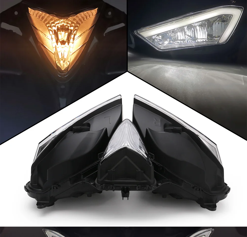 Для YAMAHA YZF R25 R3 2013 2017 передние фары Дневные ходовые фара корпус мотоцикл| |