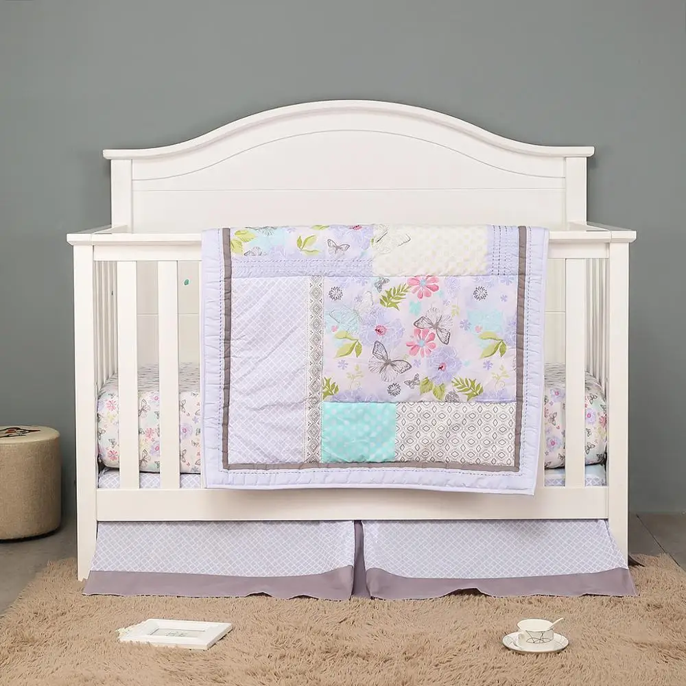 purple baby bedding