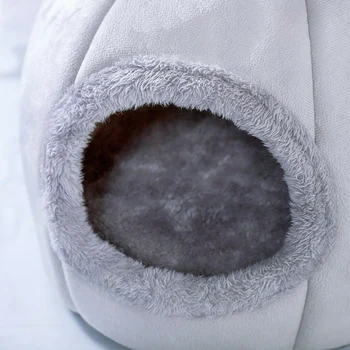 

Newly Pet Dog Cat Tent House Kennel Winter Warm Soft Foldable Sleeping Bed Nest