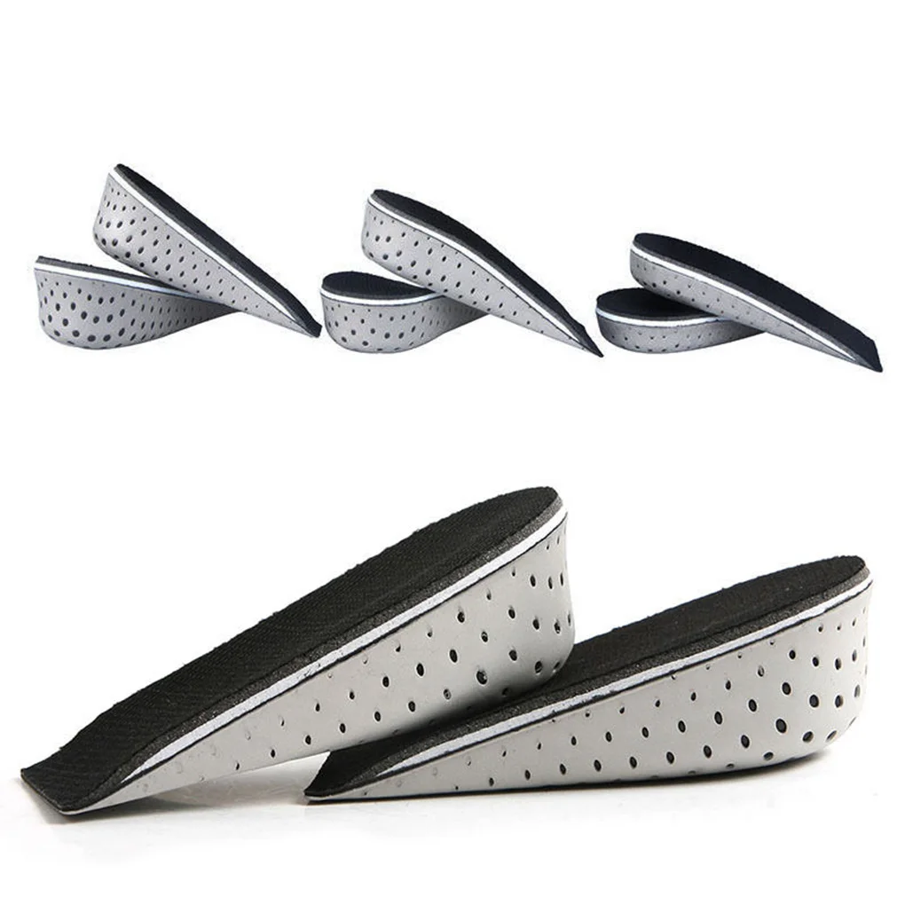Shoe Insoles Sport Insoles Heel Pads 1 Pair Breathable Half Insole Heighten 2-4cm Unisex
