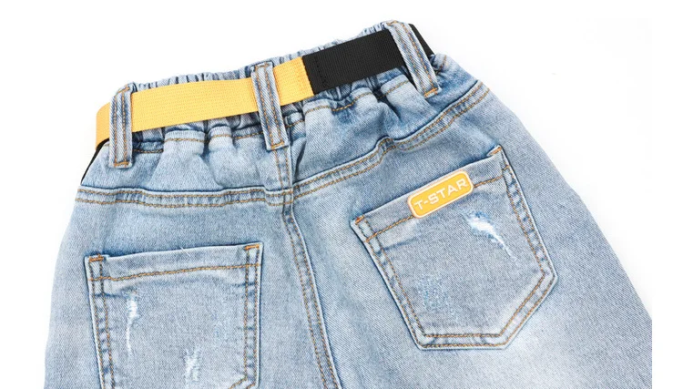 Child Shorts BOY'S Denim Shorts Pure Cotton Casual Children Korean-style Shorts Western Style Small CHILDREN'S Baby Summer Pants
