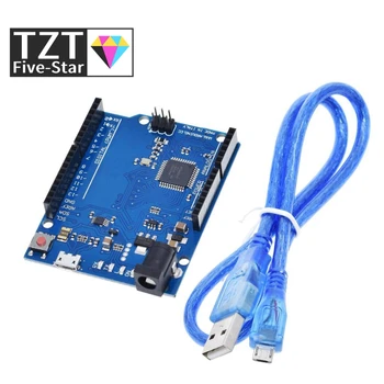 

Leonardo R3 Microcontroller Atmega32u4 Development Board With USB Cable Compatible For Arduino DIY Starter Kit