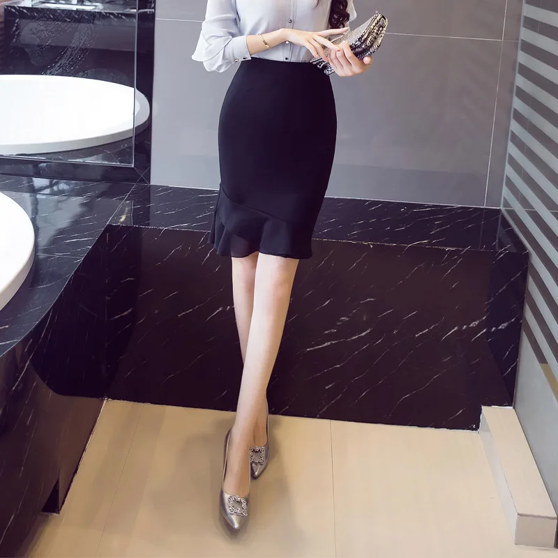 

New Products Irregular Chiffon Joint Skirt High-waisted Elasticity Slim Fit Slimming Sheath One-step Skirt Married Festive Dress