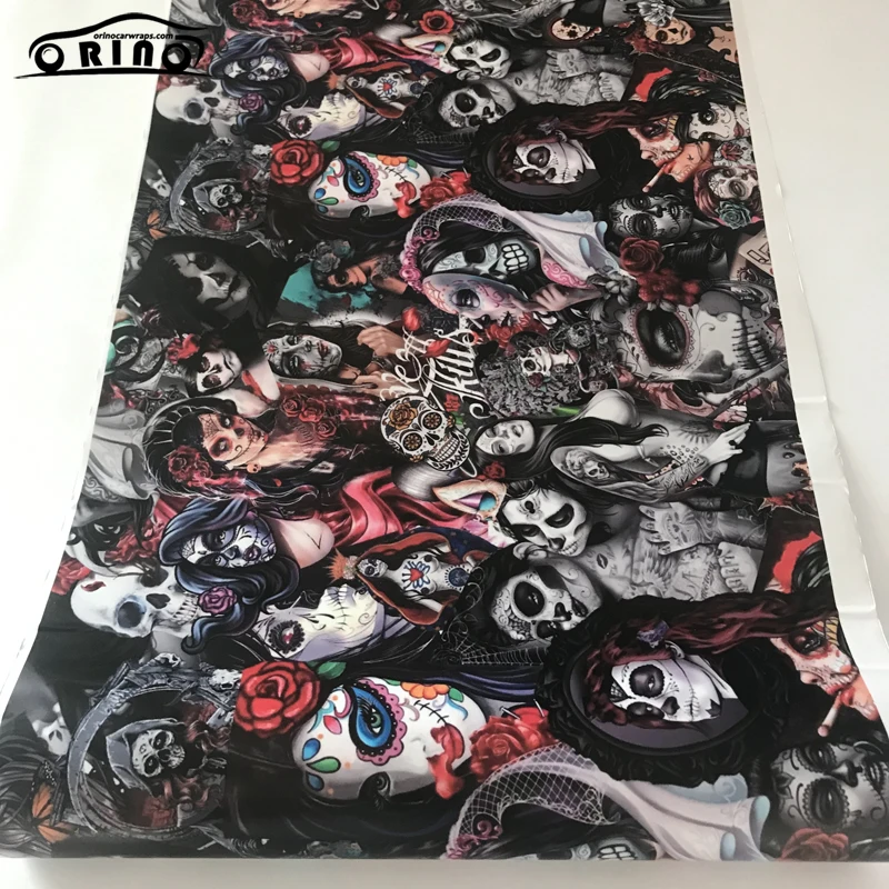 Sticker Bomb Skull Sticker Wrap Vinyl-3