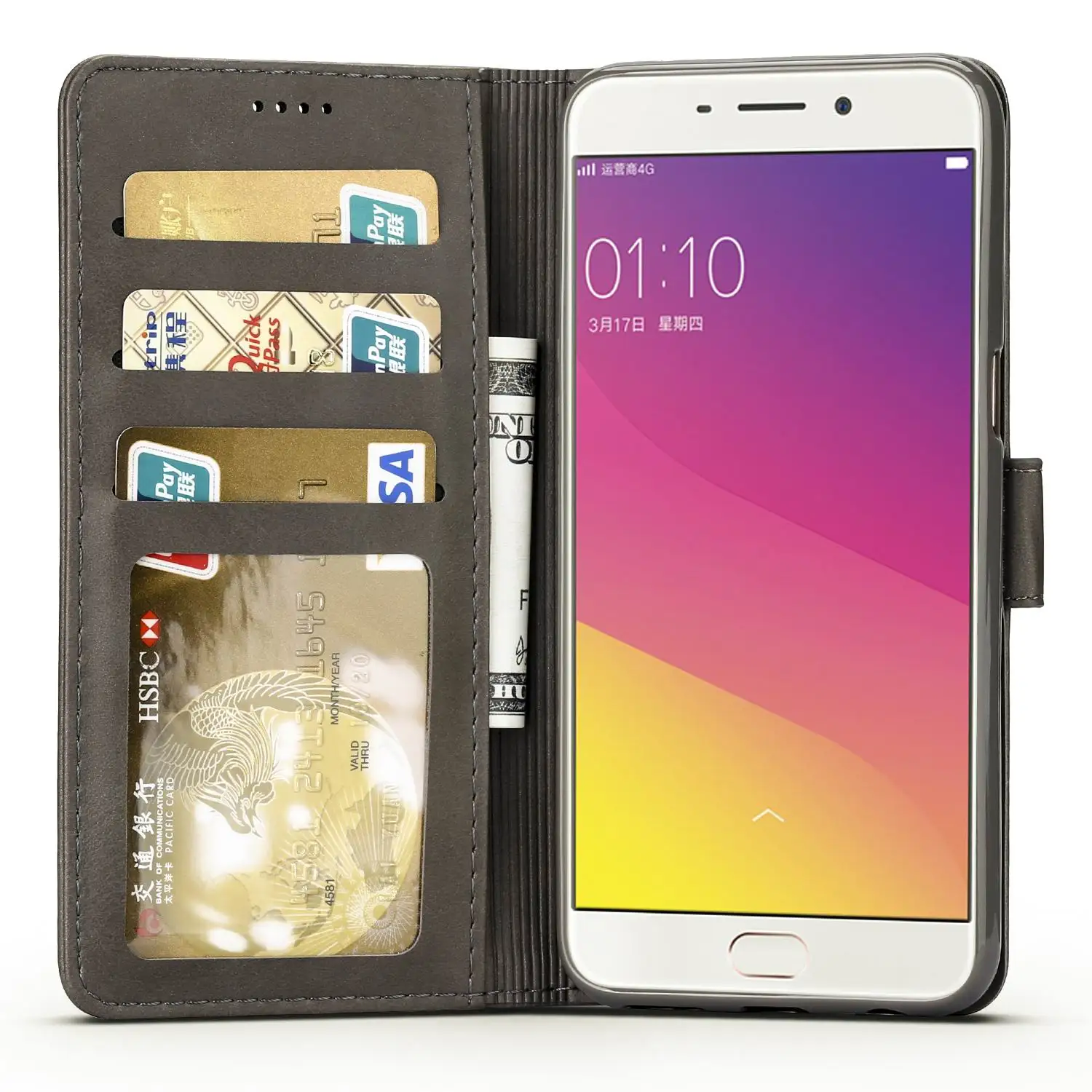 Чехол-Кошелек с откидной крышкой для OPPO F1S F1 S A59, чехол-кошелек Oppo A59 A59t A59m A59sm, чехол-подставка OPPO F1S Funda Oppo A59, кожаный чехол