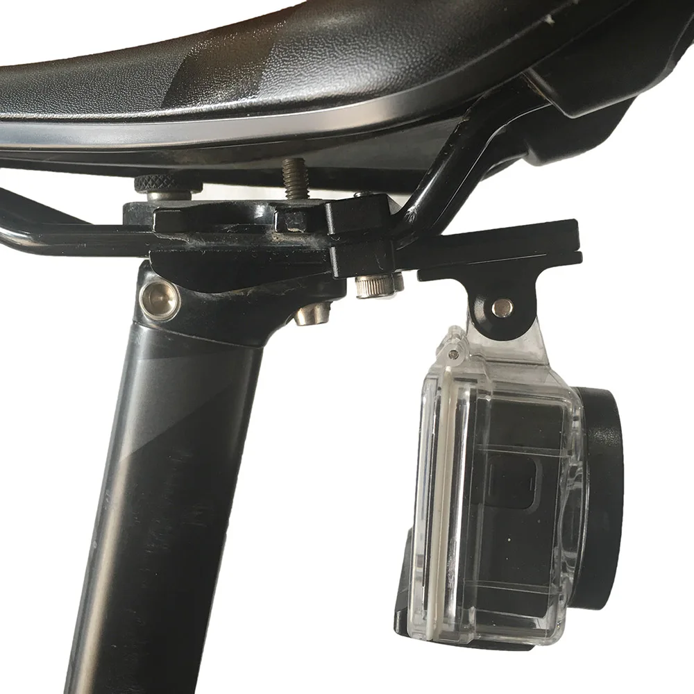 Крепление для спортивной камеры из сплава на сиденье велосипеда для Gopro велосипедное седло для гонок номерной знак держатель Наклейки Аксессуары для велосипеда