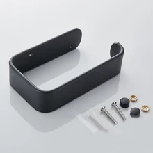 Держатель туалетной бумаги рулон ткани матовый черный Нержавеющая Сталь Настенный B1