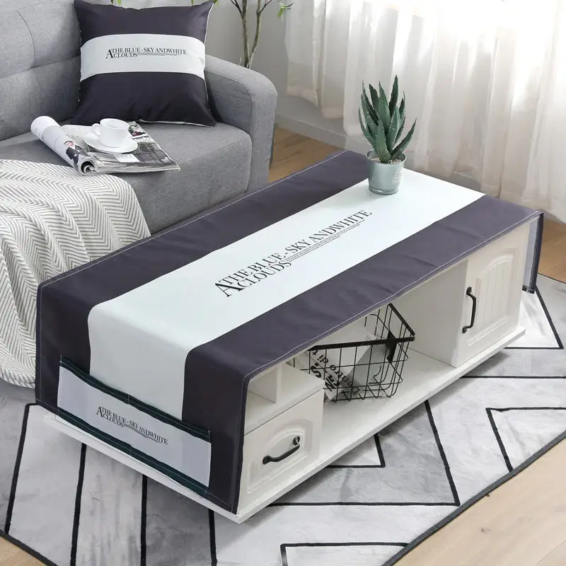 Хлопковое Льняное полотенце для чайного столика 1 шт. черно белое прямоугольное