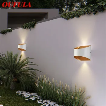

OUFULA Waterproof Wall lights Outdoor Modern Patio Wall Sconce 220V 110V New Design For Home Porch Balcony Courtyard Villa