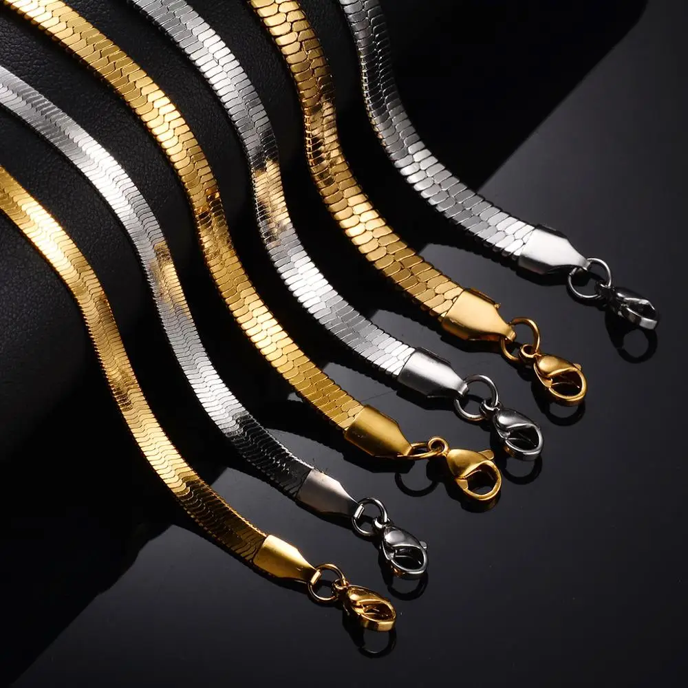 Gioielli In Acciaio Inossidabile 2.4mm/3mm/4mm/5mm/6mm Collana A Catena A Serpen - Foto 8