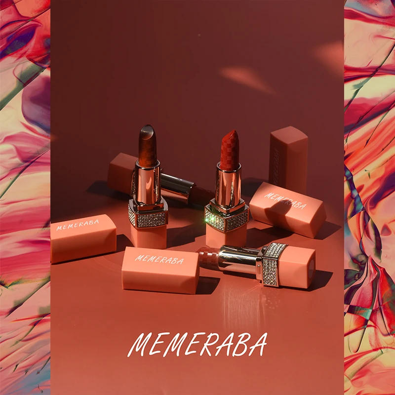 Modern Diamond Lipstick Matte Velvet Lips Makeup Waterproof Long lasting 4colors Pigment Nude Beauty Cosmetics Easy to wear