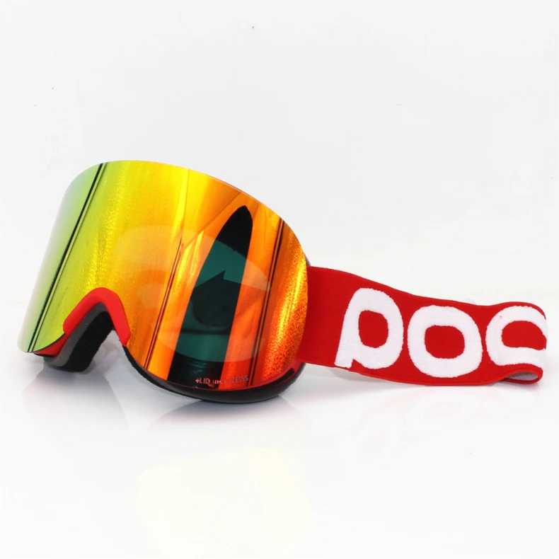 1:1 POC фирменные лыжные очки с крышкой двухслойная противотуманная большая Лыжная