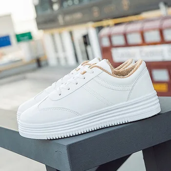

Sneakers women running shoes 2019 Warm Female PU leather Lace up Casual shoes Women Sneakers Sport shoes Breathable Women shoes