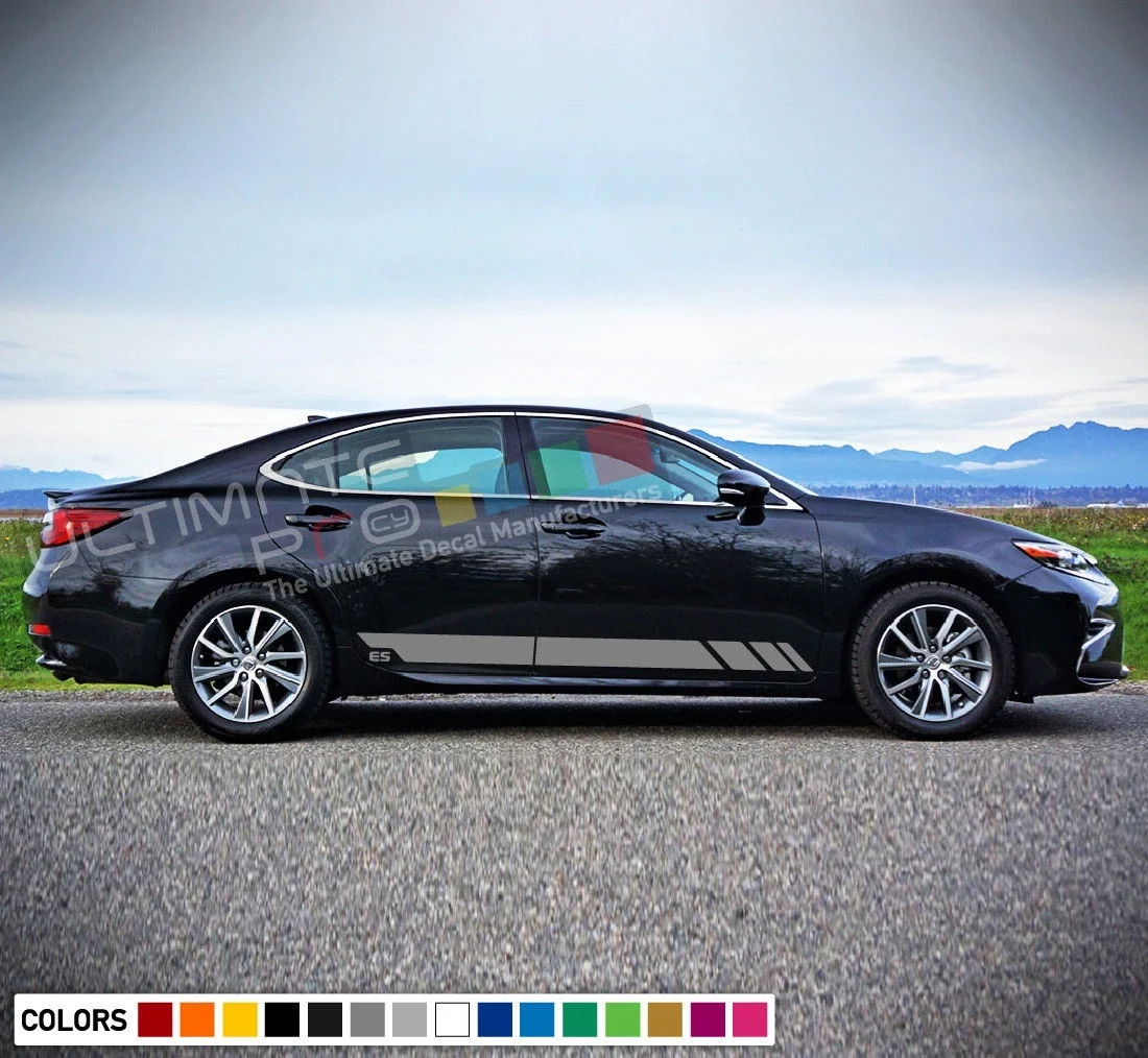 Для 2x стикер наклейка в полоску тела комплект для Lexus ES хромированная задняя фара запасная часть комплект