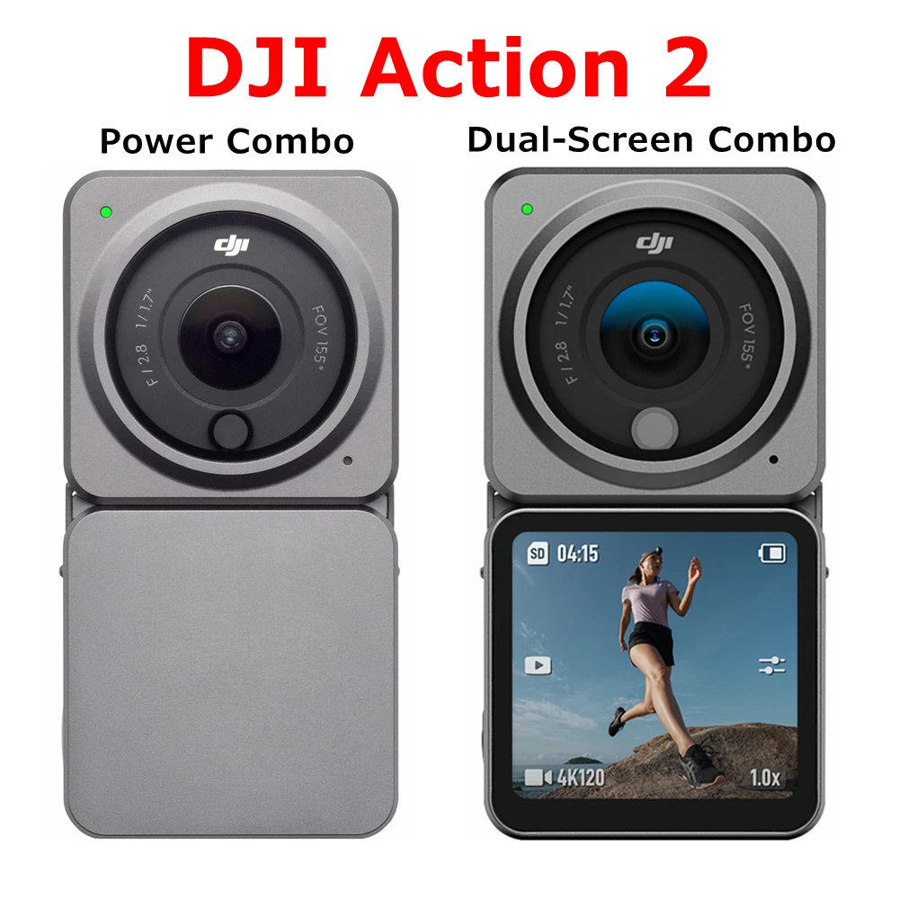 Original DJI Action 2 Power Combo Dual Screen Combo Sports Camera 