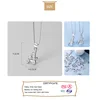 Trustdavis Real 925 Sterling Silver Simple 26 Letter Shiny CZ Pendant DIY Accessories For Women Wedding Fine S25 Jewelry DA1990 ► Photo 2/6