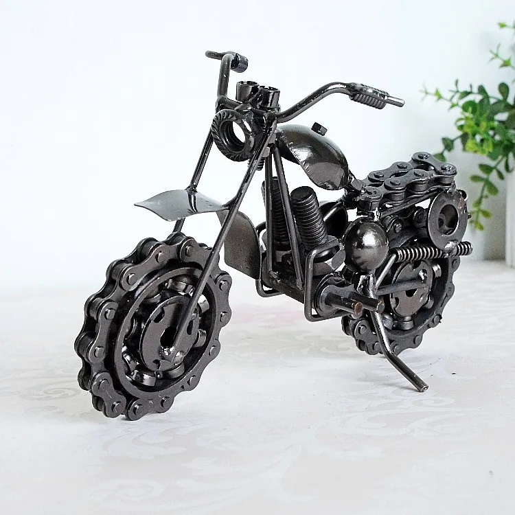 

Direct Creative Products Hand-Made Iron Art Car Model Metal Motorcycle Model Craft Ornaments Two-Color Selectable M5A