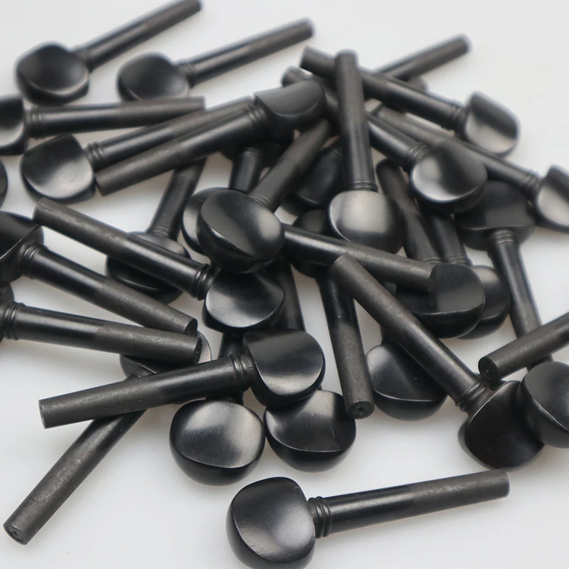 

32pcs Ebony Violin Pegs Without Paris Eye Inlays 4/4 Full Size Violin Winding Tuning Keys