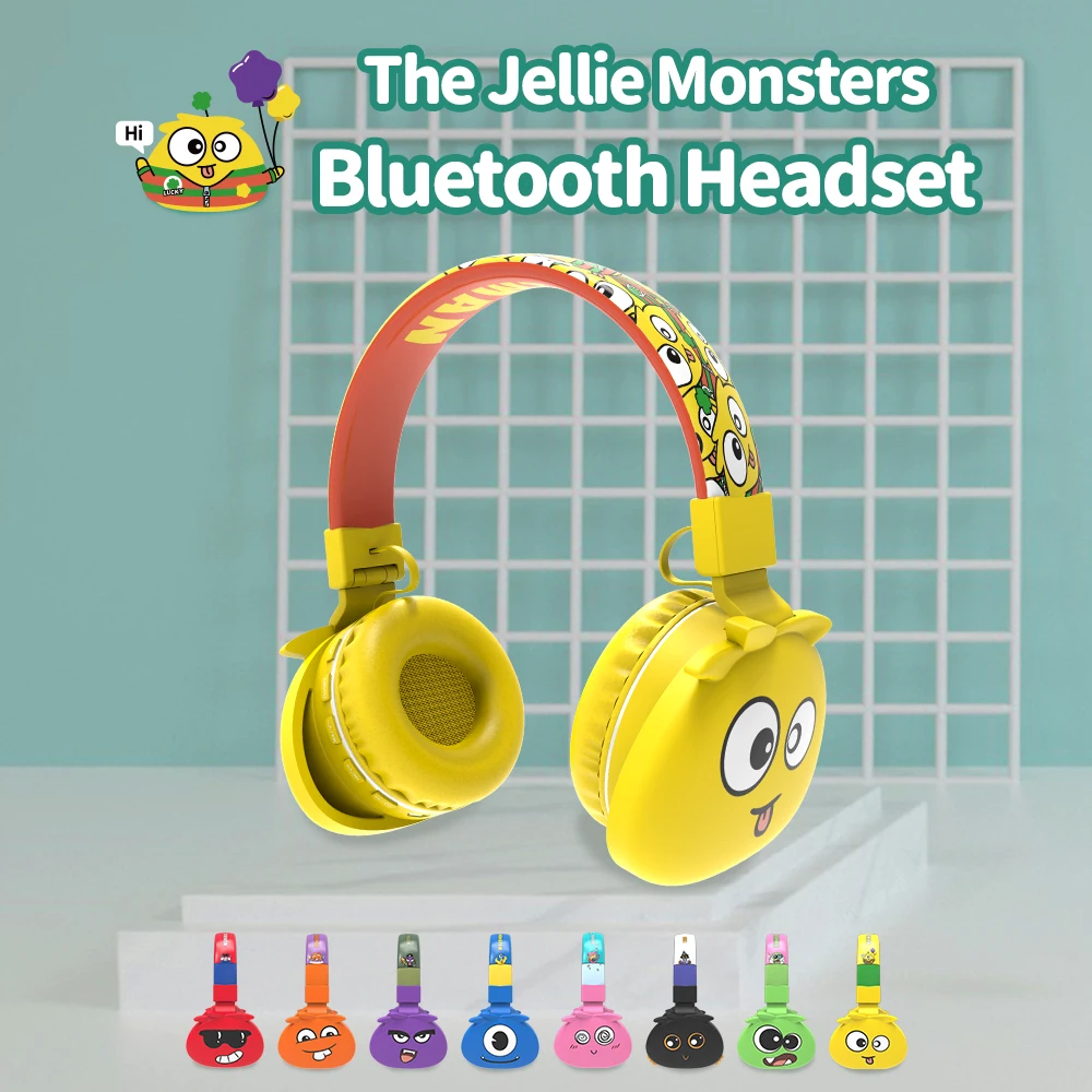 

New Jenny Mars Joint Wireless Headphones Cartoon Children Funny Bluetooth Headset Color Music Kid earphones With microphone