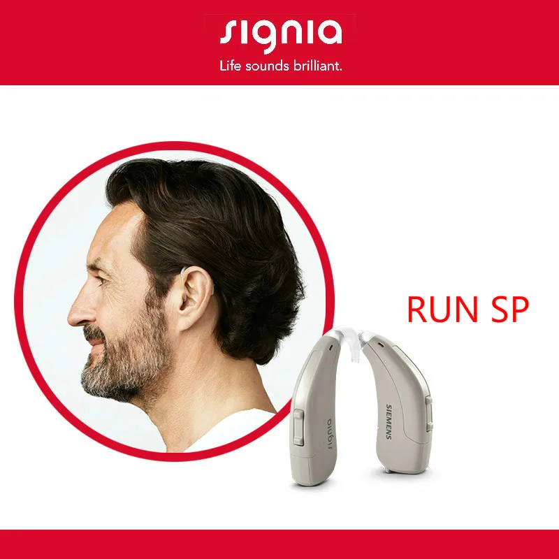 

Siemens Hearing Aid RUN SP Signia Fit by Smartphone APP Upgrade Lotus Touching 12P/23P with Dry Case, Manual