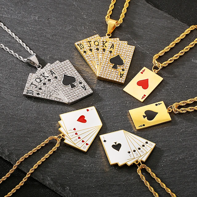 M Men Style Lucky Poker King Of Spades Playing card Jewelry Pendant  Necklace Chain Sterling Silver Stainless Steel Pendant Price in India - Buy  M Men Style Lucky Poker King Of Spades