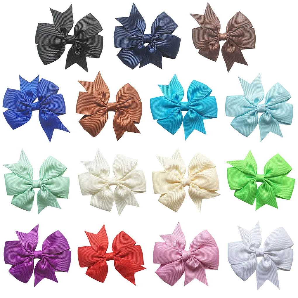 

Baby Girls Colorful Headbands and Forked Tail Bow Thread Ribbon Hair Clips Headwear Hairpins