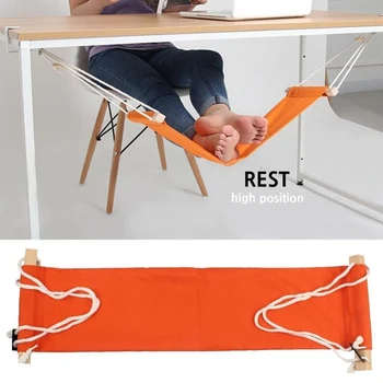 

Portable Desk Feet Hammock Folding Leg Hammock Reliever Pain Relief Office Foot Rest Chair Care Tool Travel Accessories