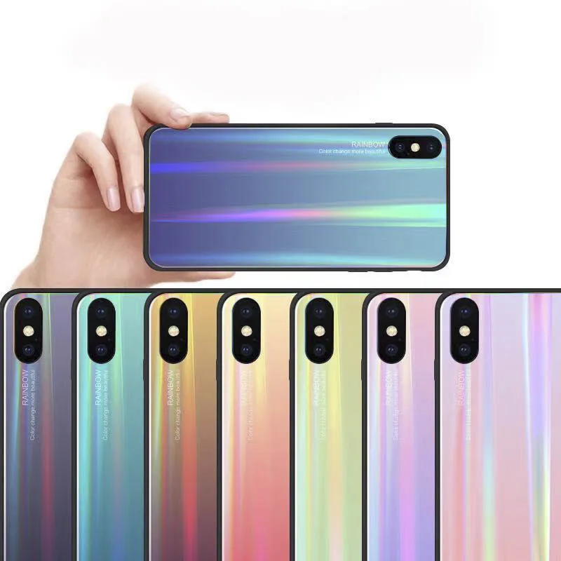 2019 Новый Xiaomi градиент стекло чехол для телефона Xiaomi8 6X MIX2 MIX3 9 8SE |