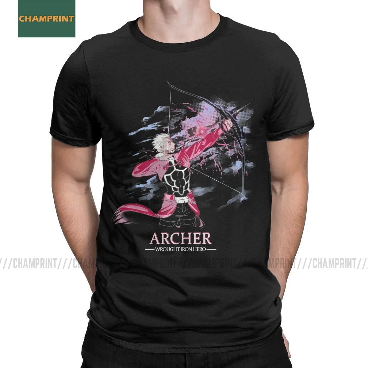 Мужская футболка Archer Fate Grand Order хлопковая с коротким рукавом аниме сабля быстрая