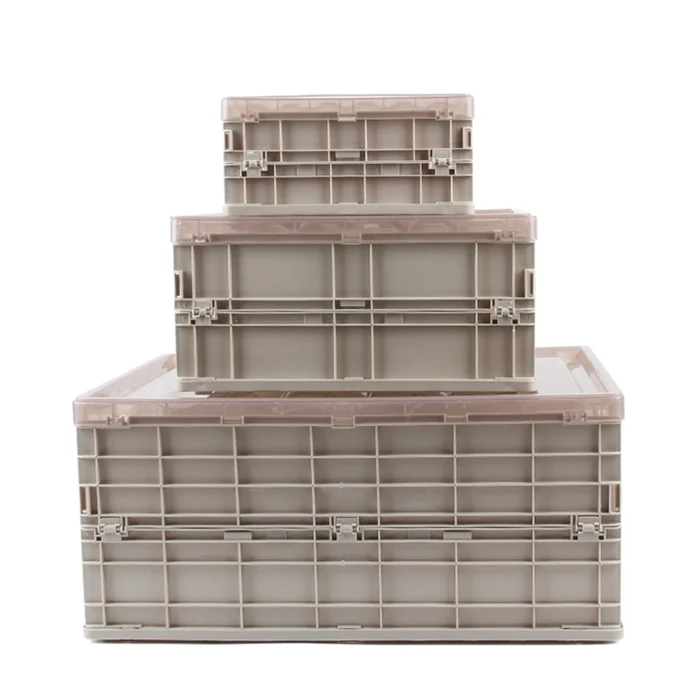 Большая складная коробка для хранения пластиковая ткань Органайзер чехол Крытая Коробка для хранения настольная коробка для хранения автомобиля шкатулка для дома ящик для посуды - Цвет: 3pcs-Khaki
