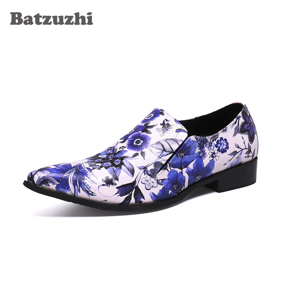 Batzuzhi; Chaussures Hommes; модная мужская обувь в итальянском стиле; кожаные туфли с острым носком; мужские дизайнерские кожаные оксфорды; обувь для вечеринок