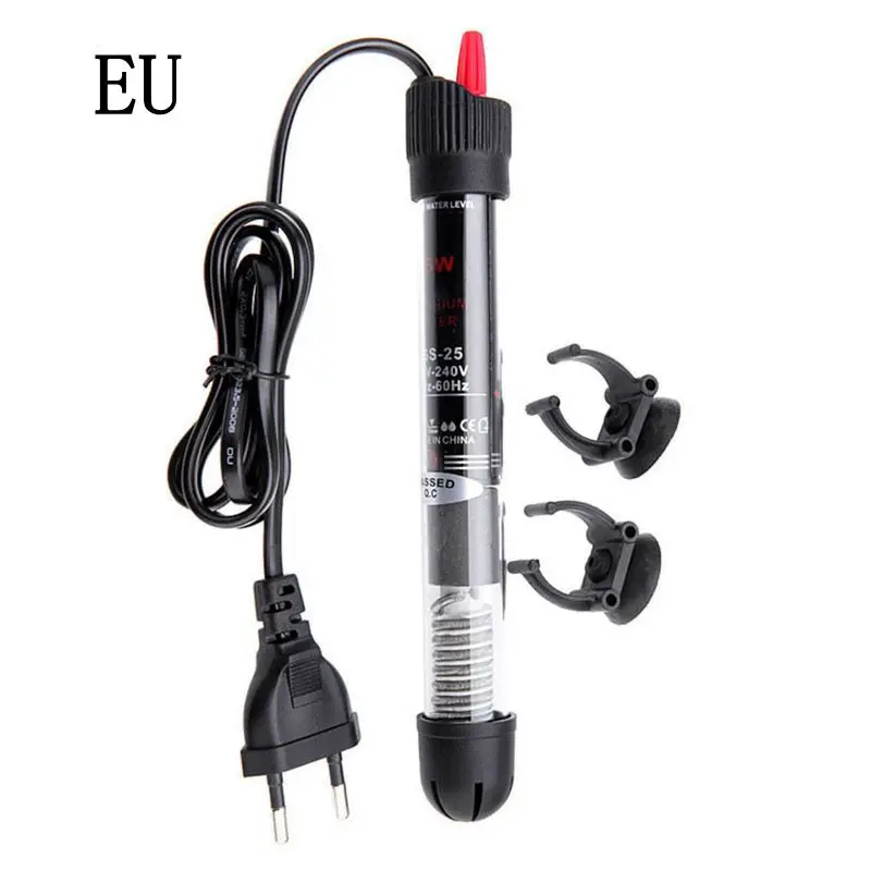 EU Plug Погружной аквариумный нагреватель автоматический нагреватель аквариума постоянная температура нагревательный стержень энергосберегающий нагреватель аквариумные аксессуары - Цвет: EU Plug