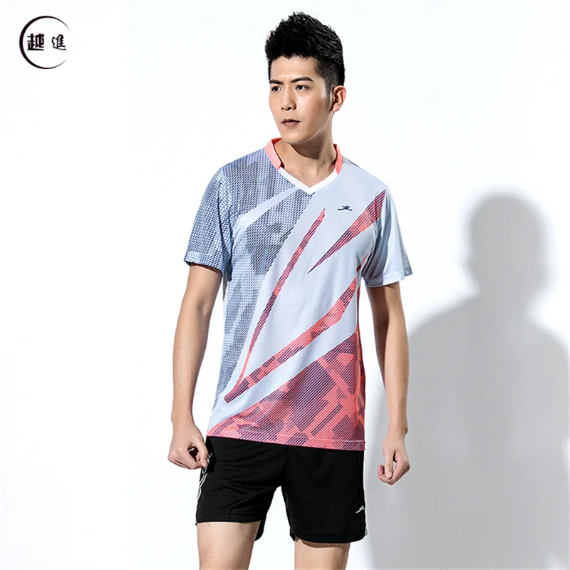 Quick-drying Volleyball Suit Group Purchase Custom Printed Short-sleeved T-shirt for Men and Women Sports Competition Badminton - Цвет: A2609male