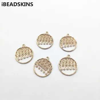 

New arrival! 22x19mm Round shape Cubic Zirconia Copper Connectors for Earrings parts,Accessories,hand Made Jewelry DIY