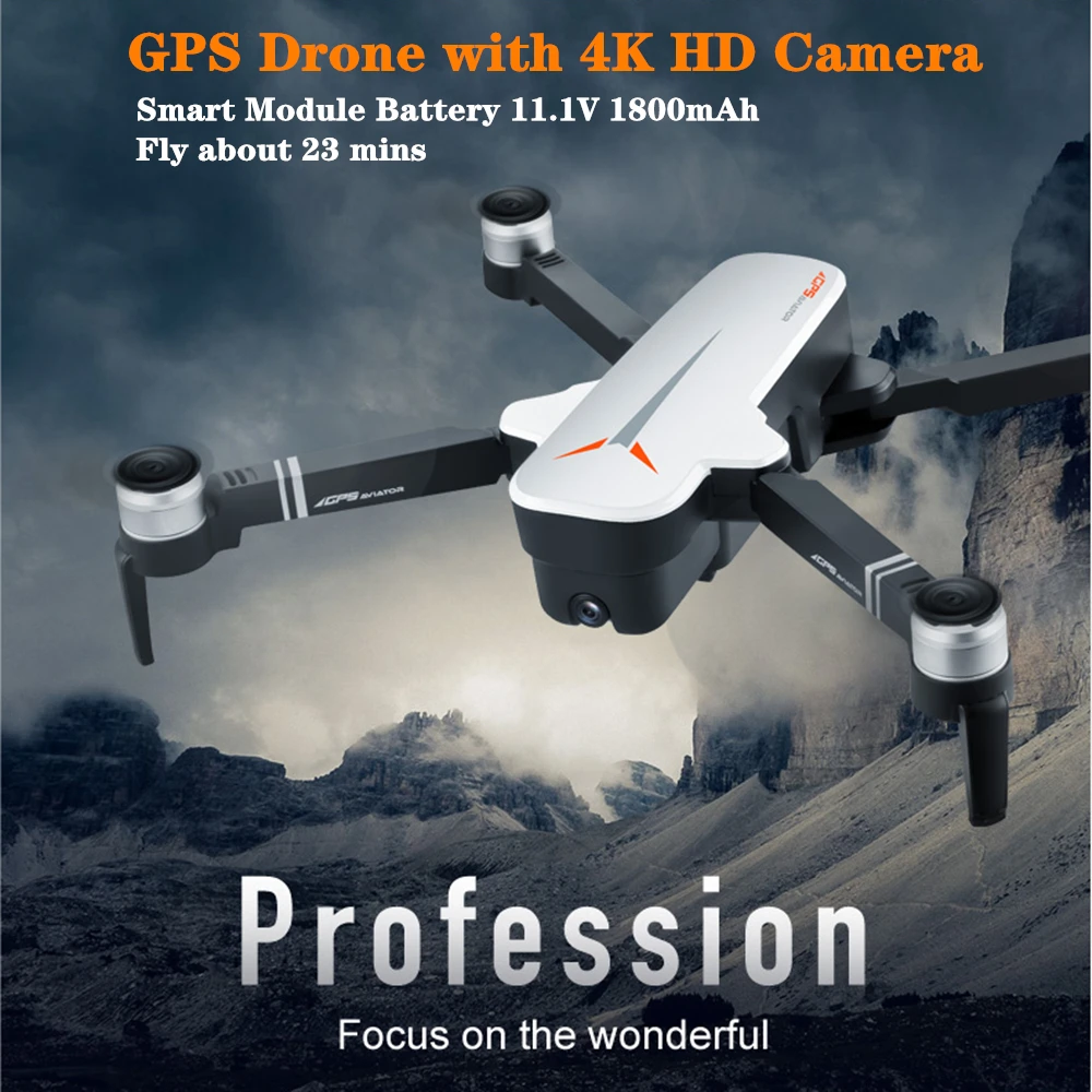 Pro gps RC Дроны с 5G Wi Fi 4K HD Двойная камера жестовая Складная Квадрокоптер полет 23 мин