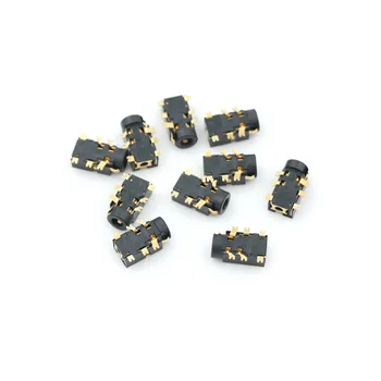 

10Pcs 2.5MM Female Audio Connector 6 Pin SMT SMD Headphone Jack Socket PJ-242 Gold-plated Audio Socket PJ242