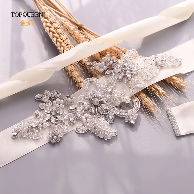 Женские свадебные пояса topqueen s139 вечерние ремни с кристаллами