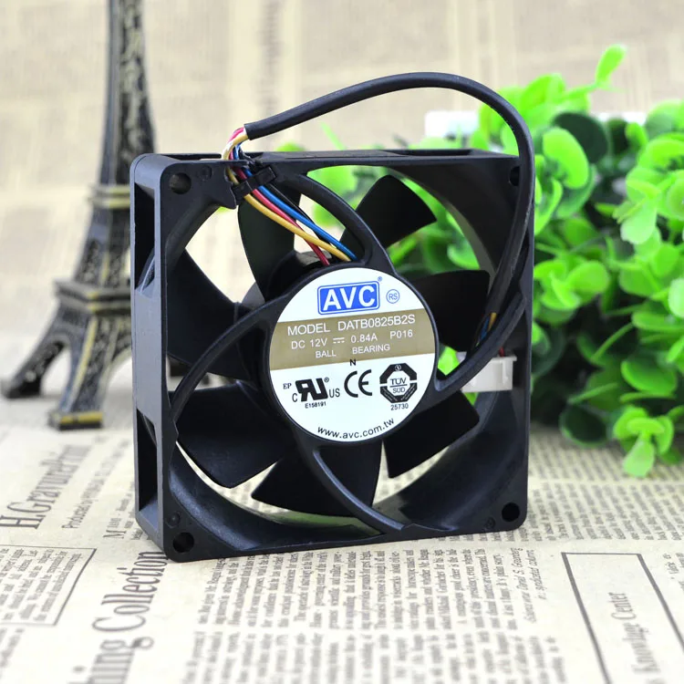 Новинка 8025 8CM12V 0.84A 4 провода ШИМ DATB0825B2S защита двигателя охлаждения